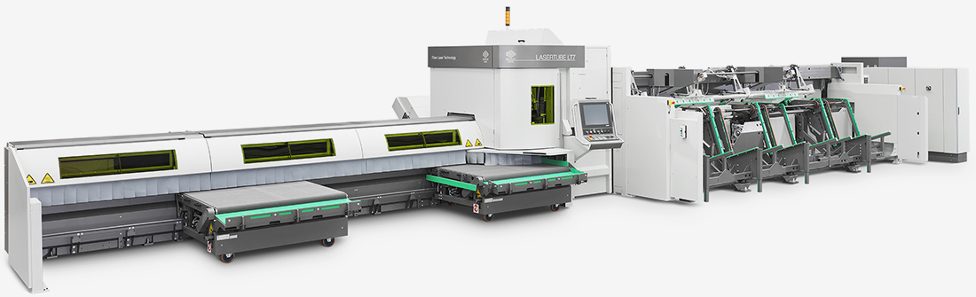 LASERTUBE LT7 automated loading and unloading line